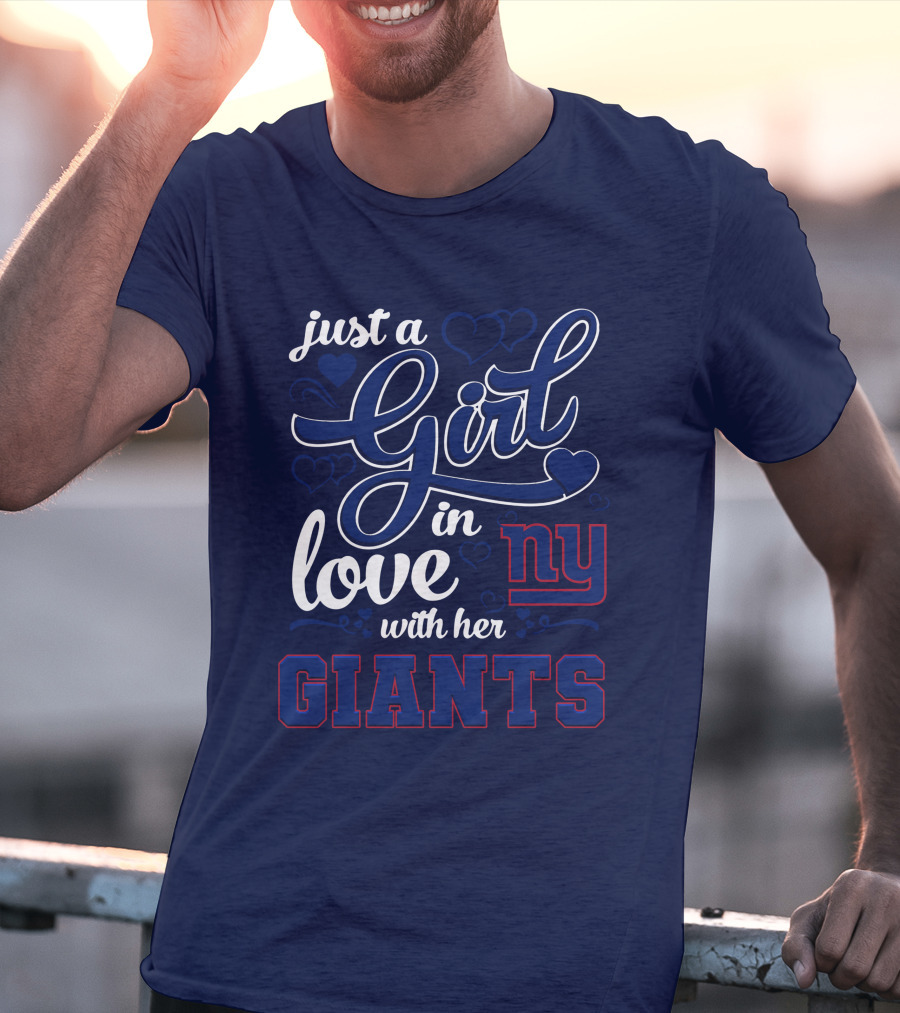 Just A Girl In Love With Her Ny Giants T-Shirt
