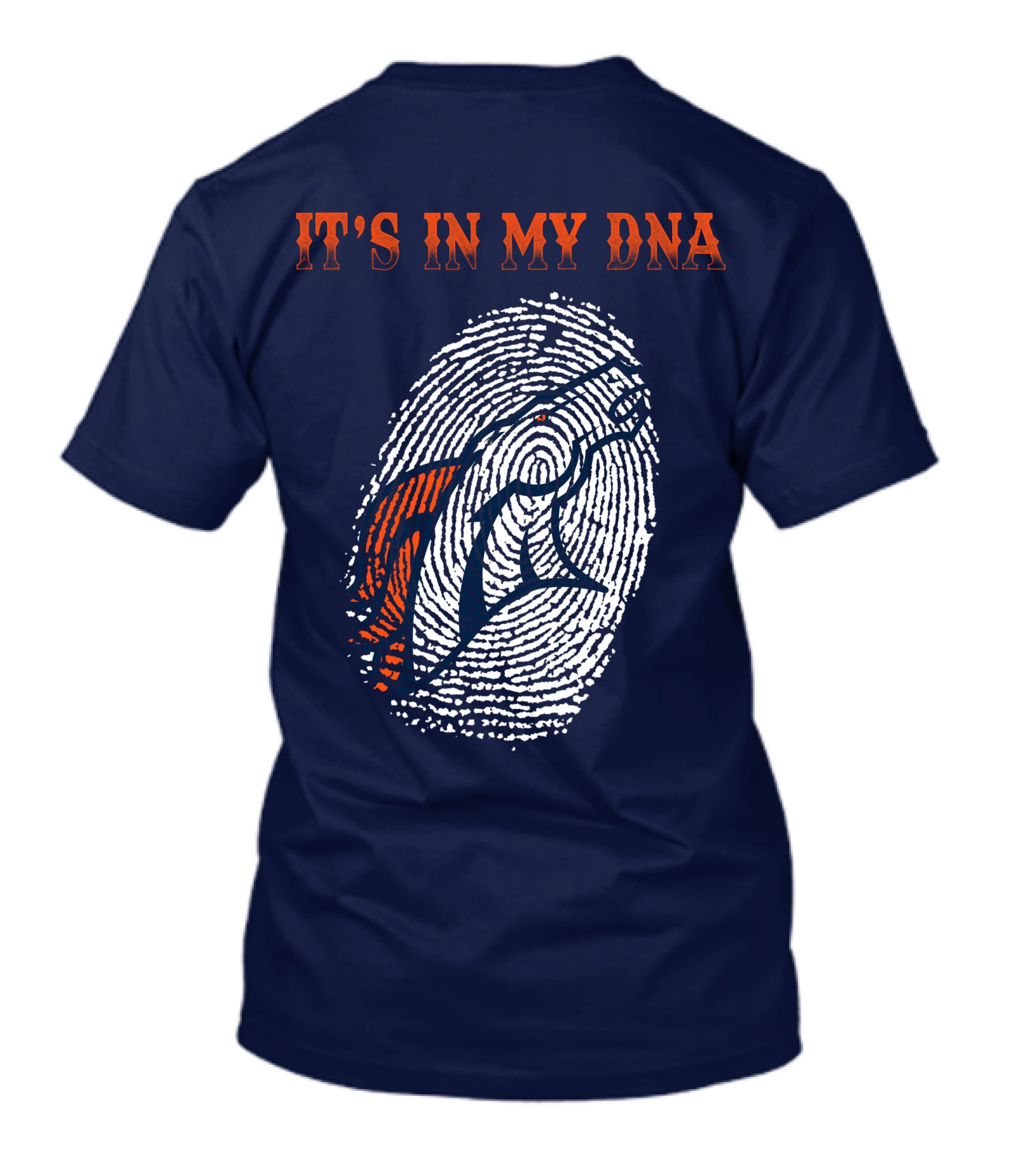 It's In My Dna Denver Broncos Fingerprint T-Shirt