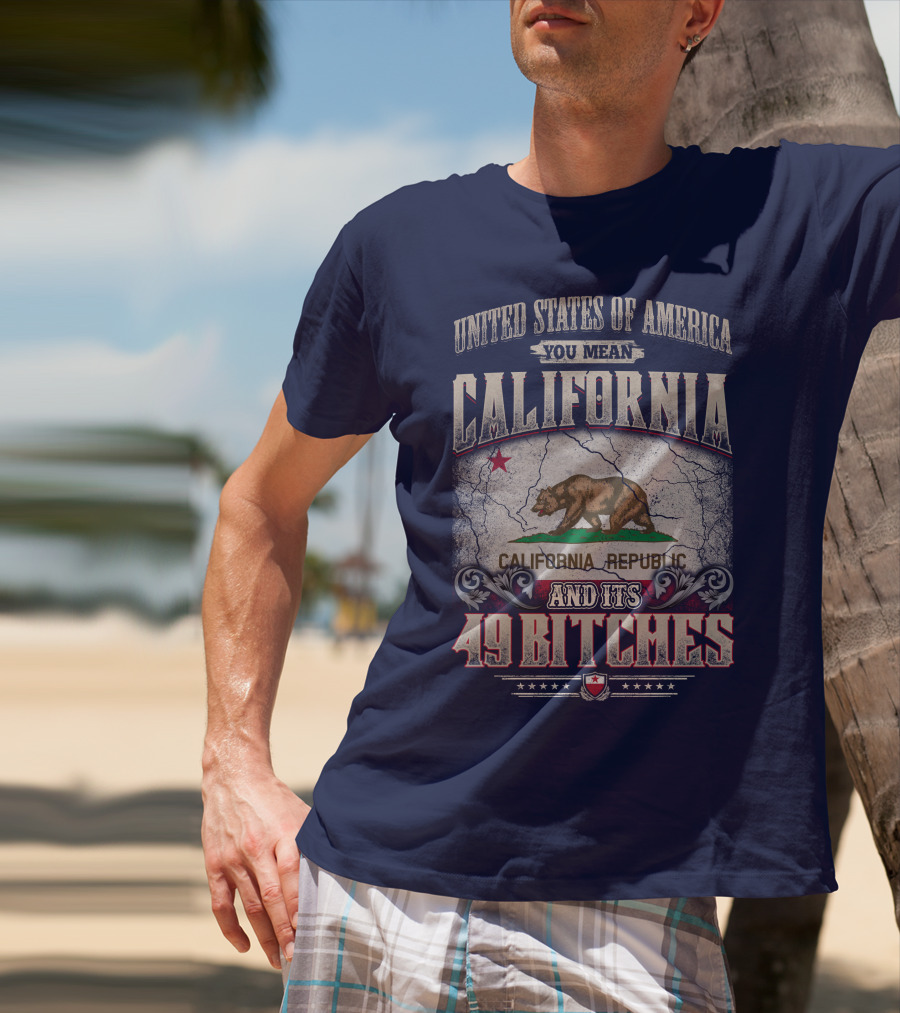 United States Of America You Mean California Republic And Its 49 Bitches T-Shirt