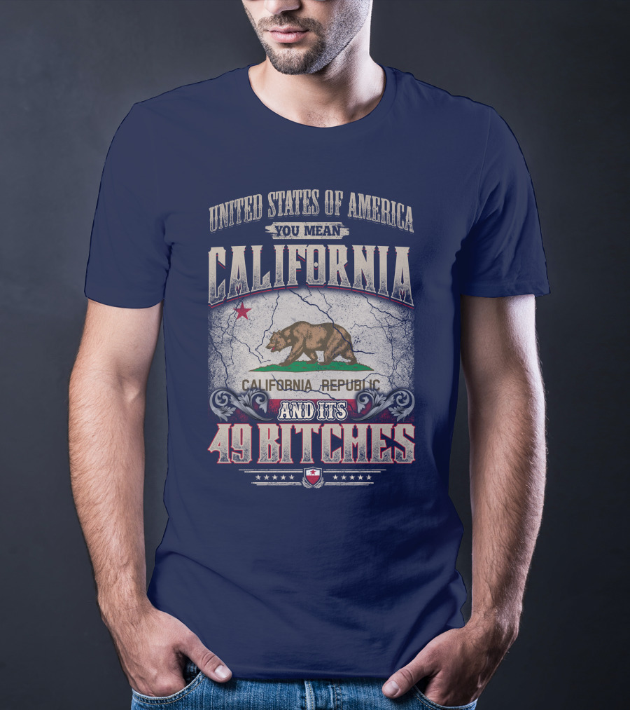 United States Of America You Mean California Republic And Its 49 Bitches T-Shirt