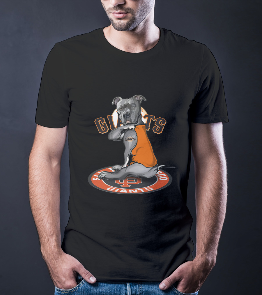 San Francisco Giants Dog With Jersey T-Shirt