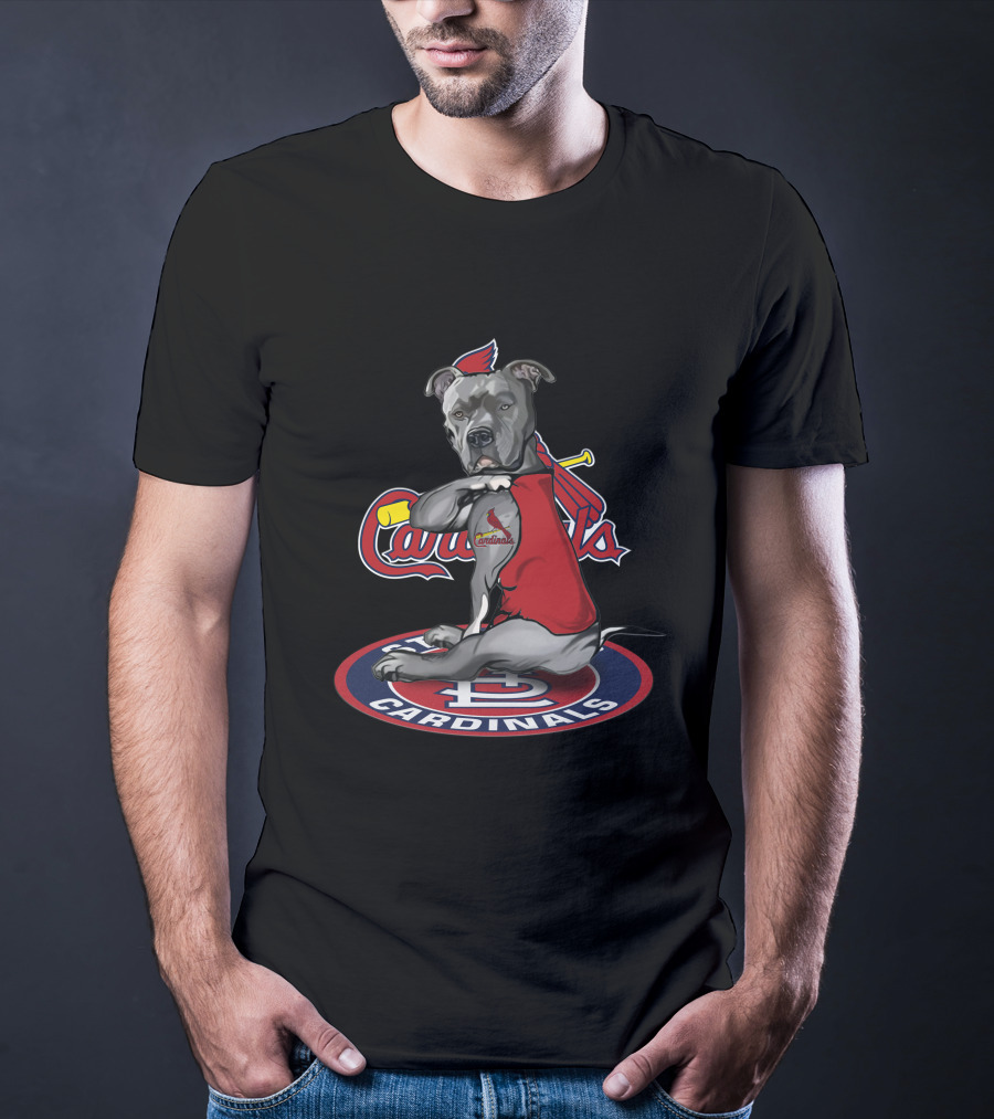 St Louis Cardinals Dog Mascot 26 Baseball Team T-Shirt