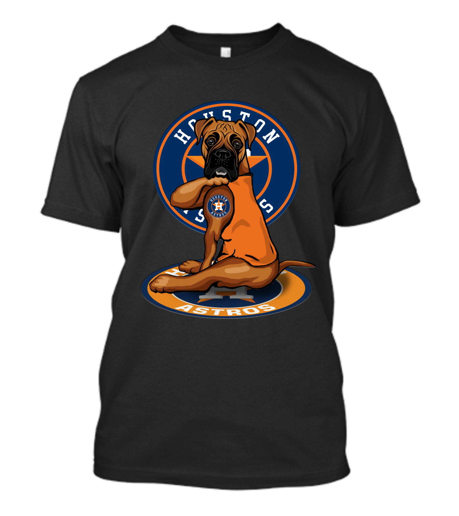 Houston Astros Dog Baseball Fan T-Shirt
