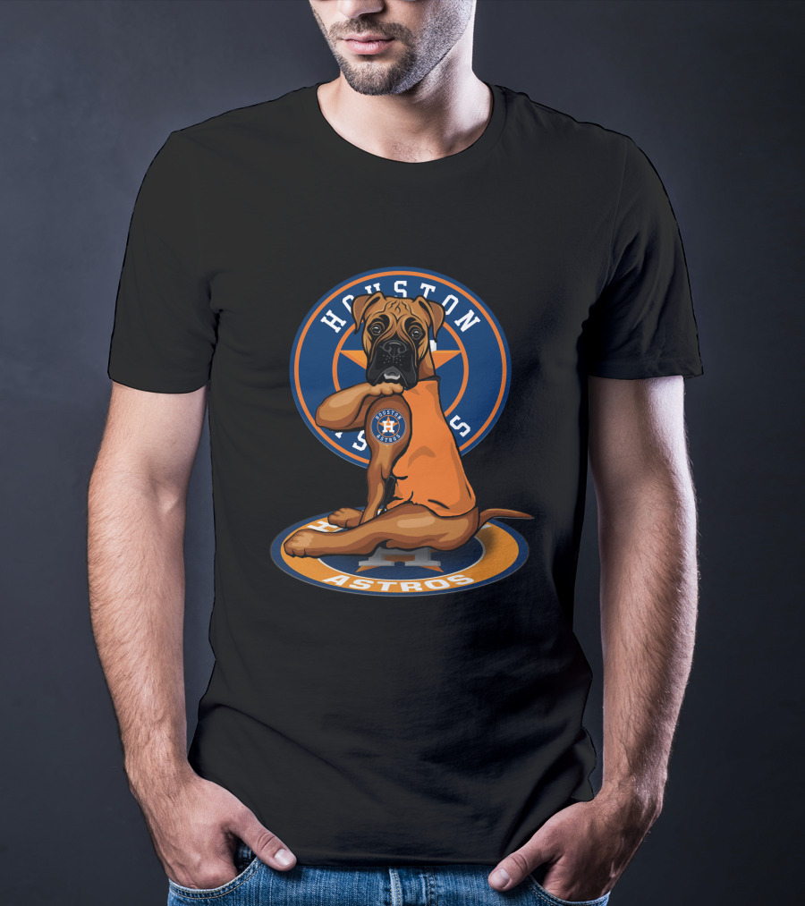Houston Astros Dog Baseball Fan T-Shirt