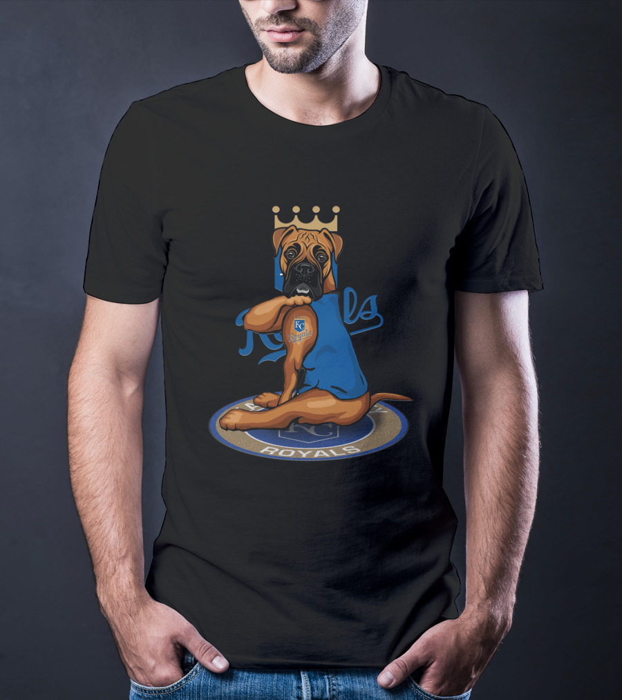 Kansas City Royals 12 Boxer Dog T-Shirt