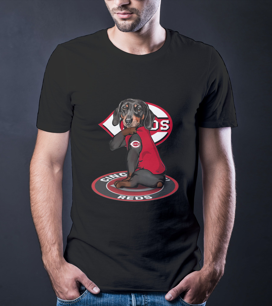 Cincinnati Reds Dachshund Mlb Fan Team T-Shirt