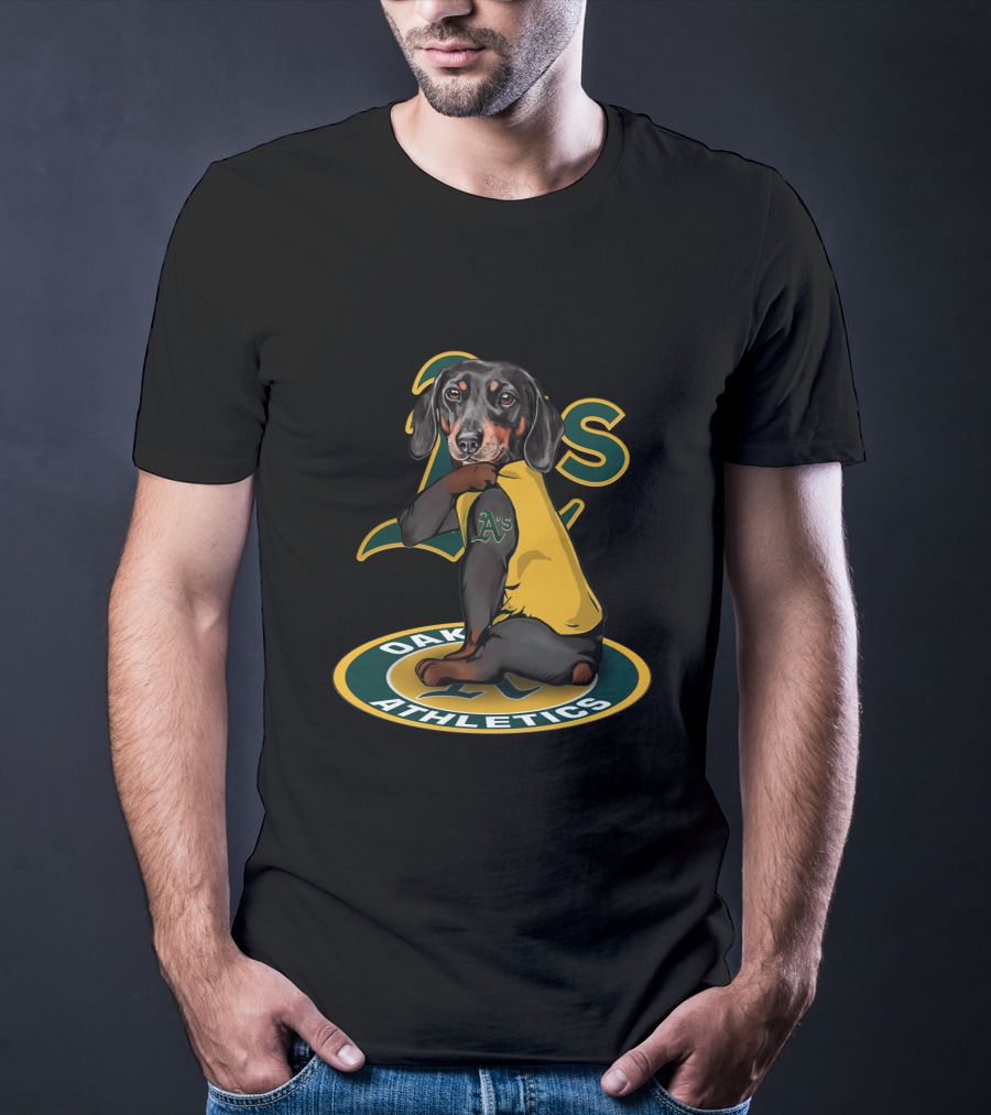 Oakland Athletics A's Dachshund Dog T-Shirt
