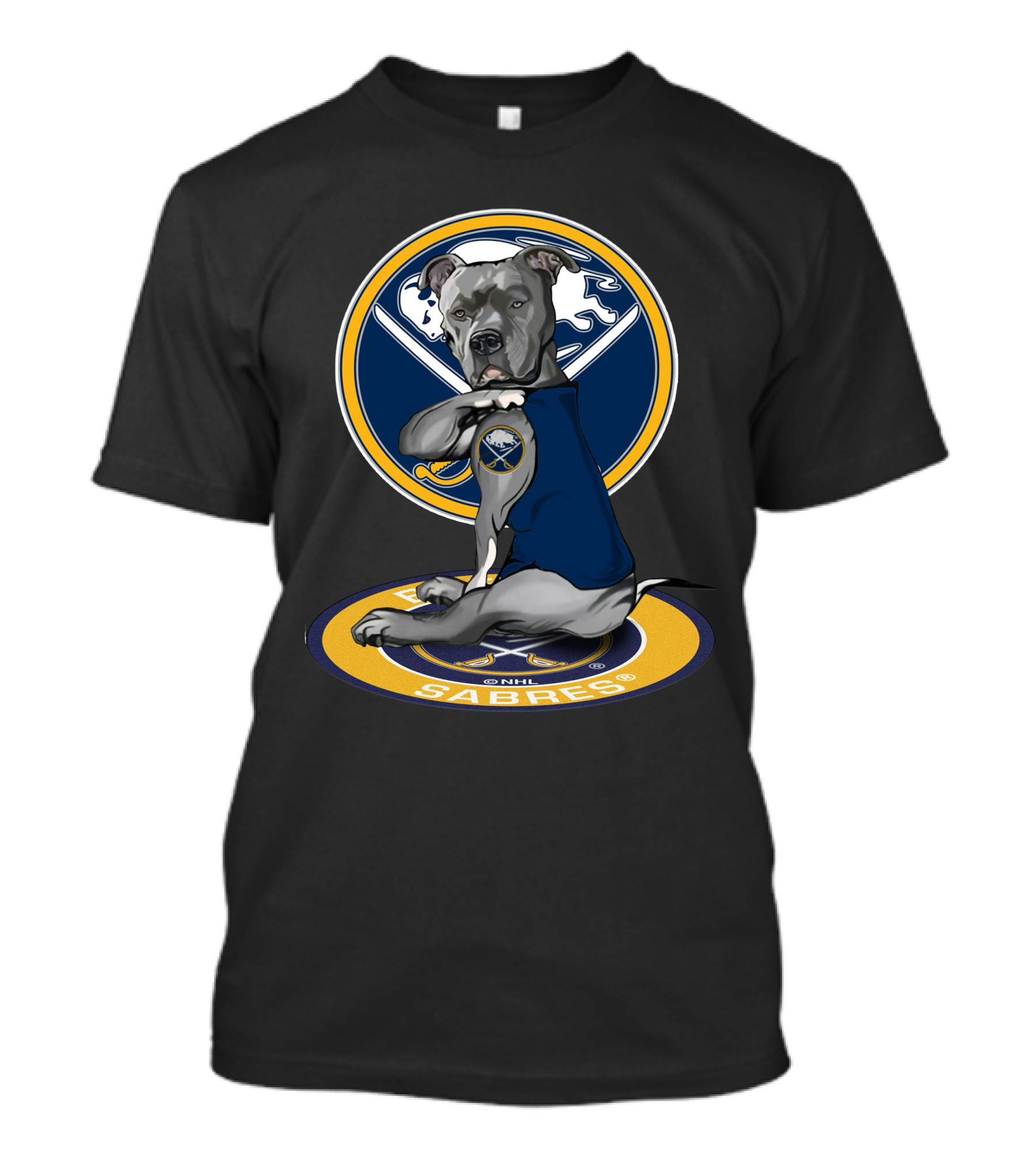 Buffalo Sabres Dog Mascot Nhl Team T-Shirt