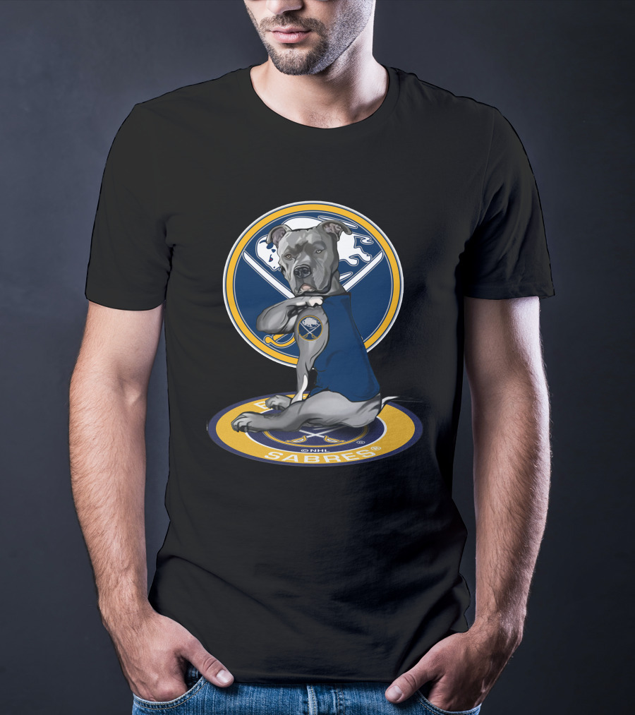 Buffalo Sabres Dog Mascot Nhl Team T-Shirt