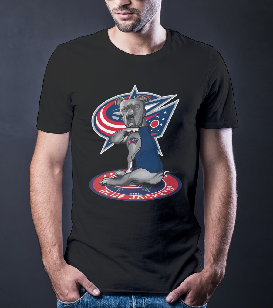 Columbus Blue Jackets Nhl Dog Mascot T-Shirt