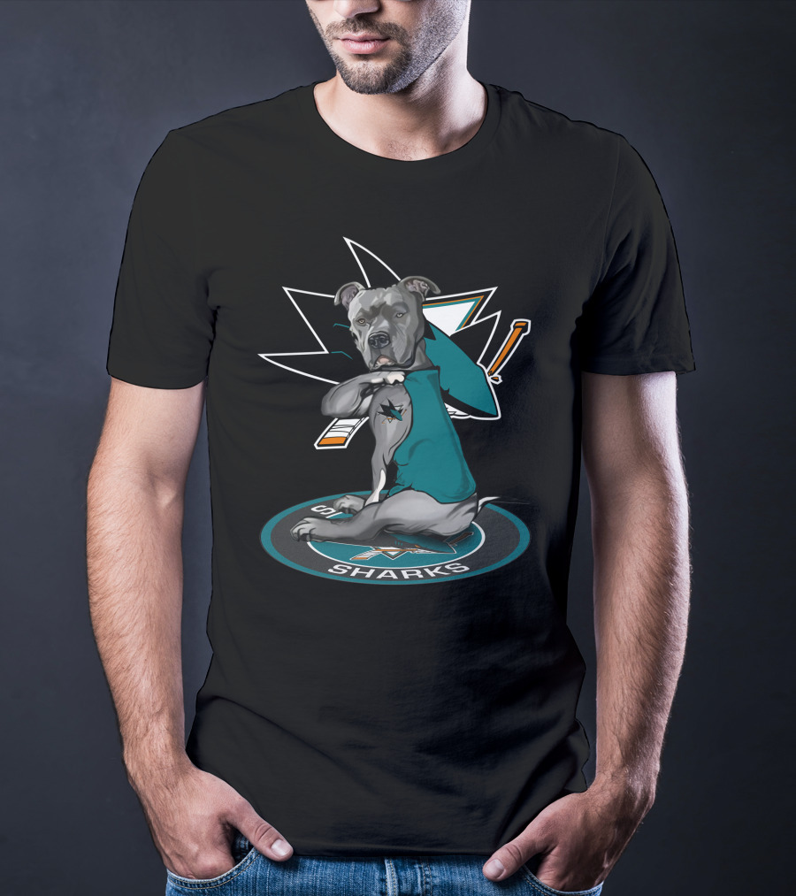 24 San Jose Sharks Dog Mascot T-Shirt