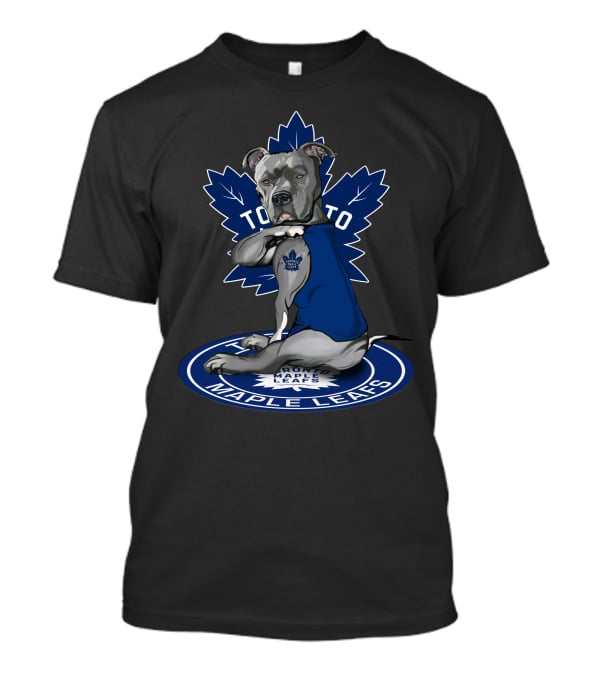 Toronto Maple Leafs Dog Mascot With Maple Leaf Emblem T-Shirt