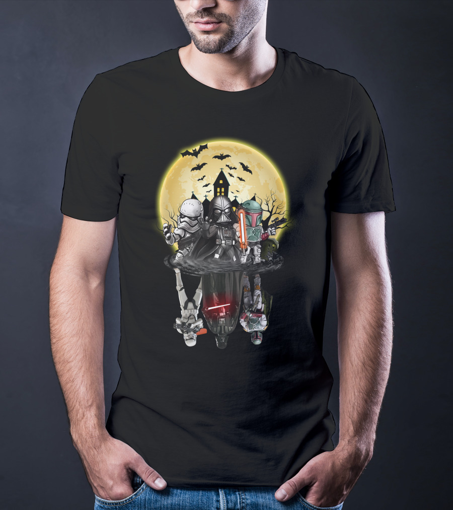 Star Wars Dark Side Halloween Reflection Battle T-Shirt