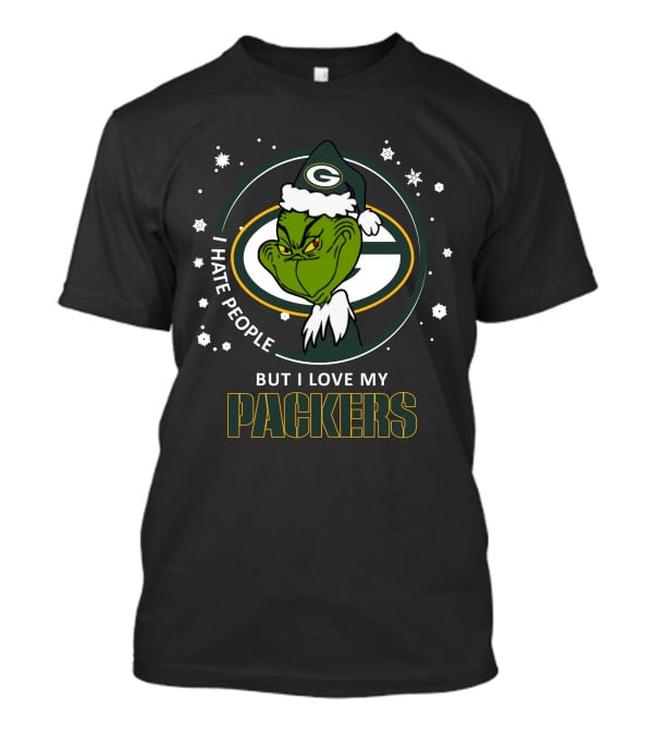 I Hate People But I Love My Packers Ds004-12-Green Bay Packers T-Shirt