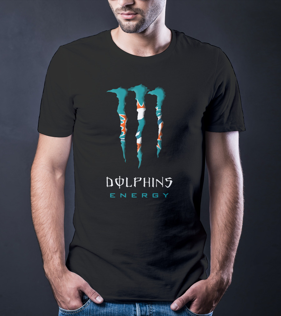 Monster Dolphins Energy Nfl17 T-Shirt