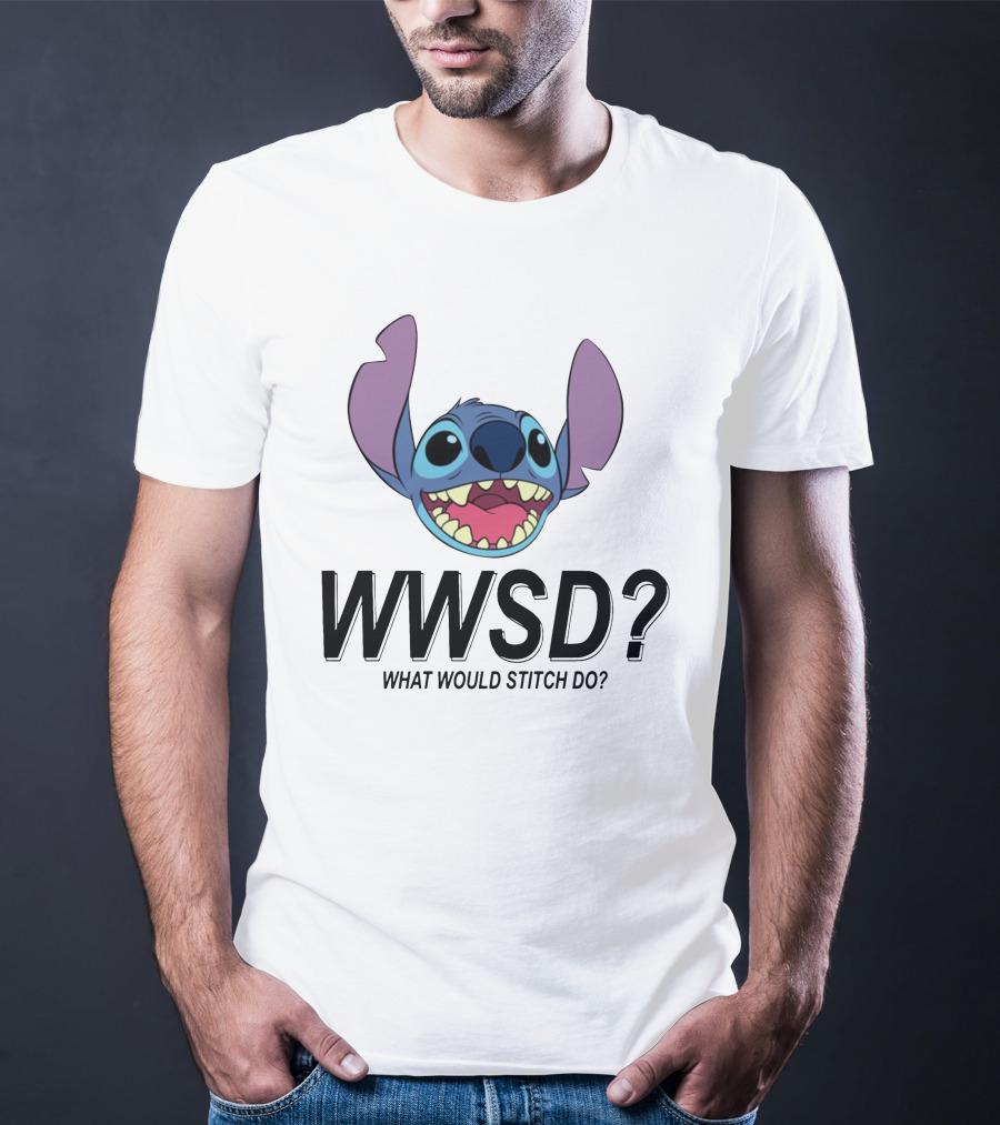 WWSD What Would Stitch Do Disney Lilo And Stitch Character T-Shirt
