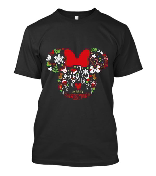 Mickey Merry Christmas Joy To The World T-Shirt