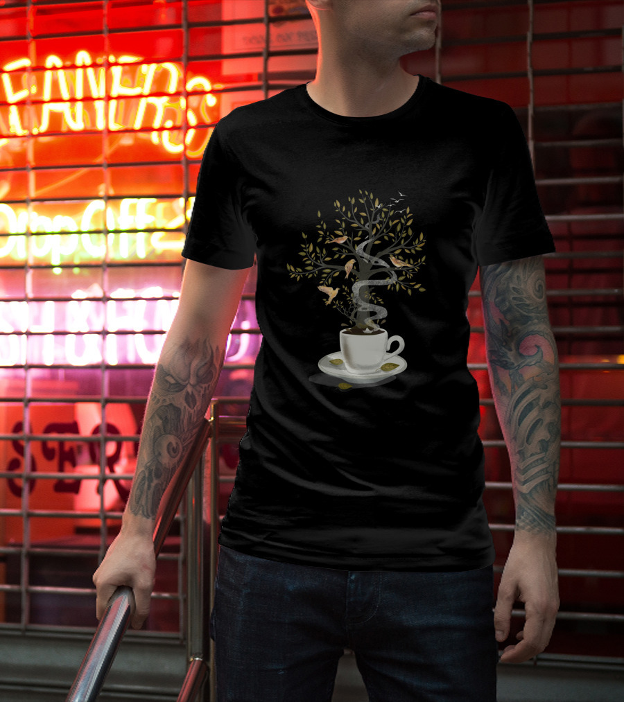 A Cup Of Dreams Enchanted Tree And Birds T-Shirt