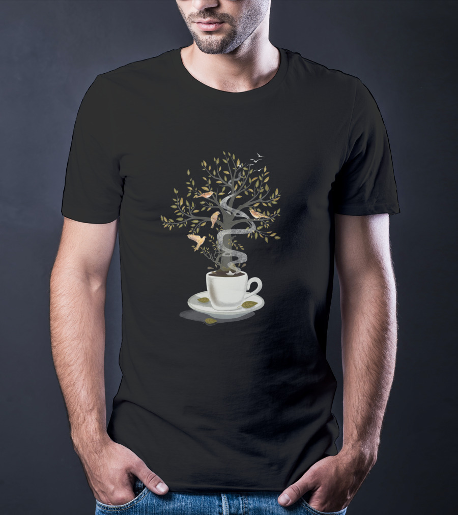 A Cup Of Dreams Enchanted Tree And Birds T-Shirt
