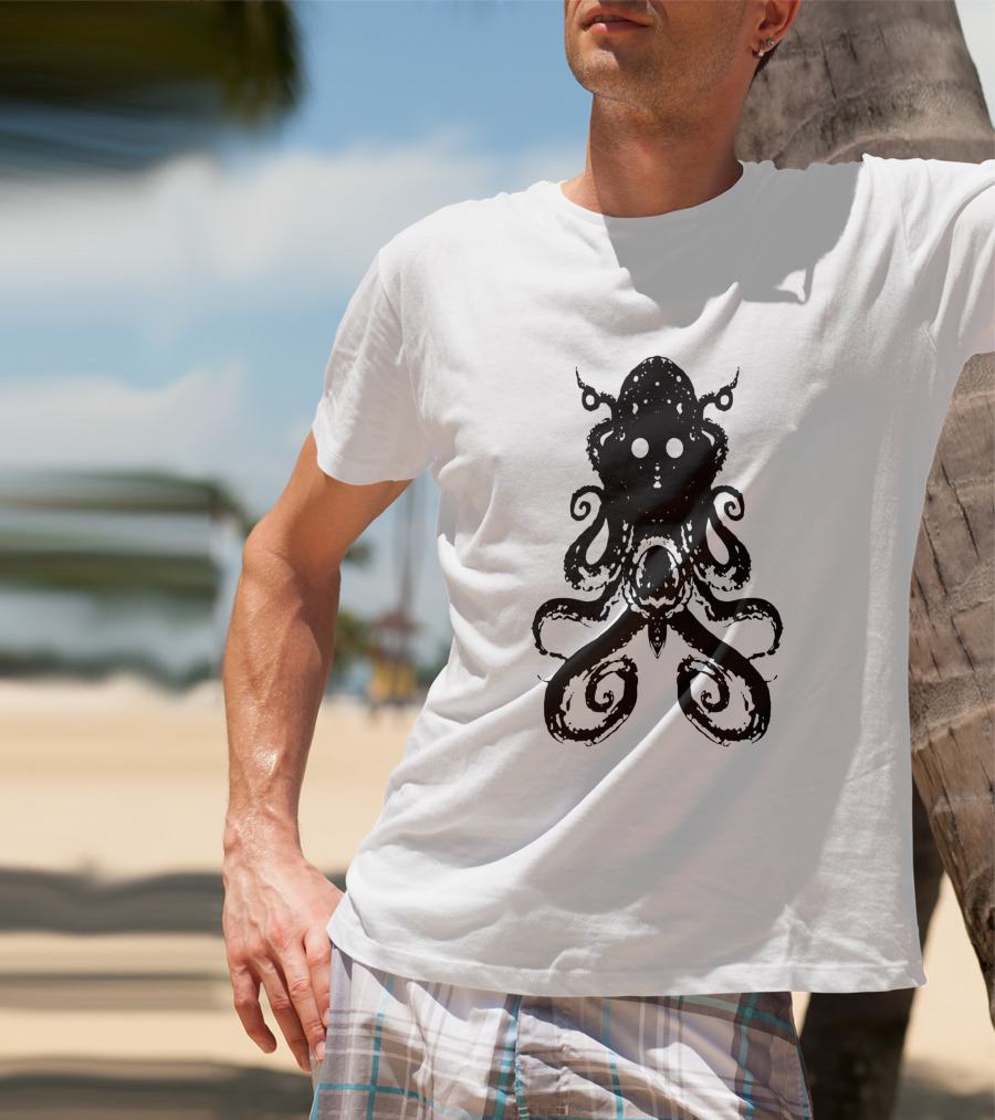 Alien Del Área 51 Kraken Octopus T-Shirt