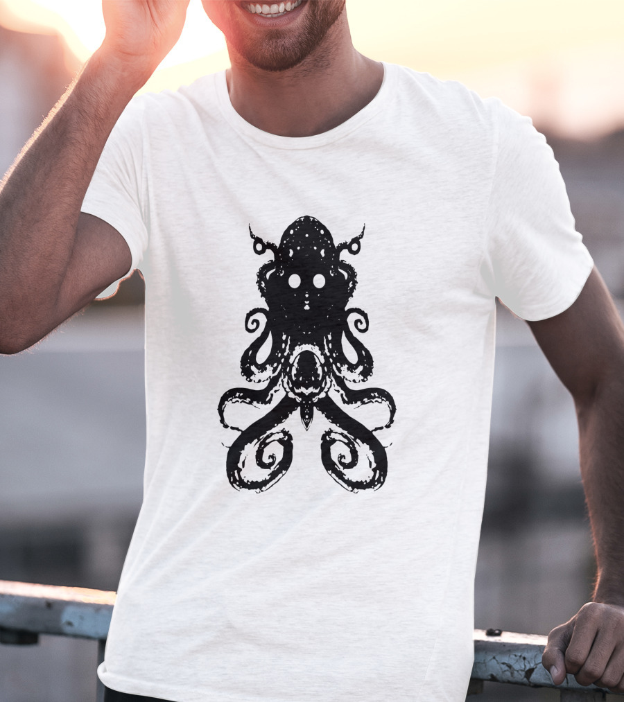 Alien Del Área 51 Kraken Octopus T-Shirt