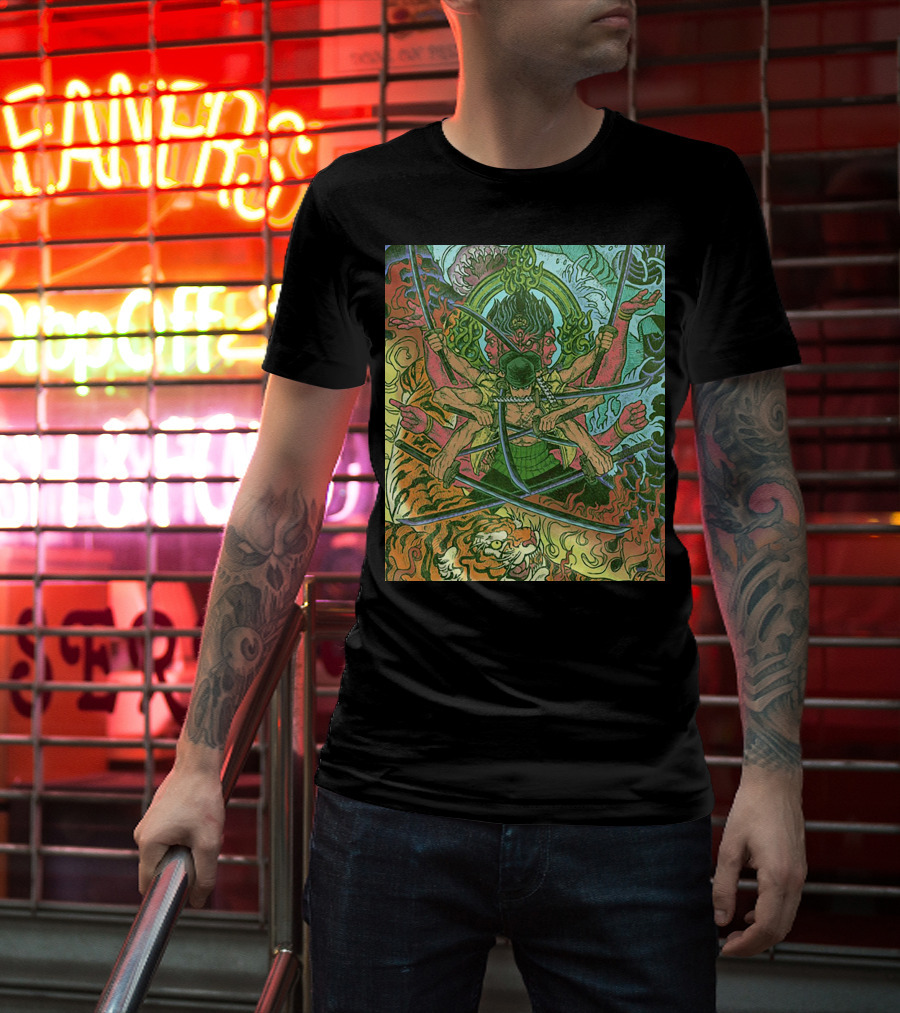 One Piece Roronoa Zoro Asura Concept Colors Of Fury T-Shirt