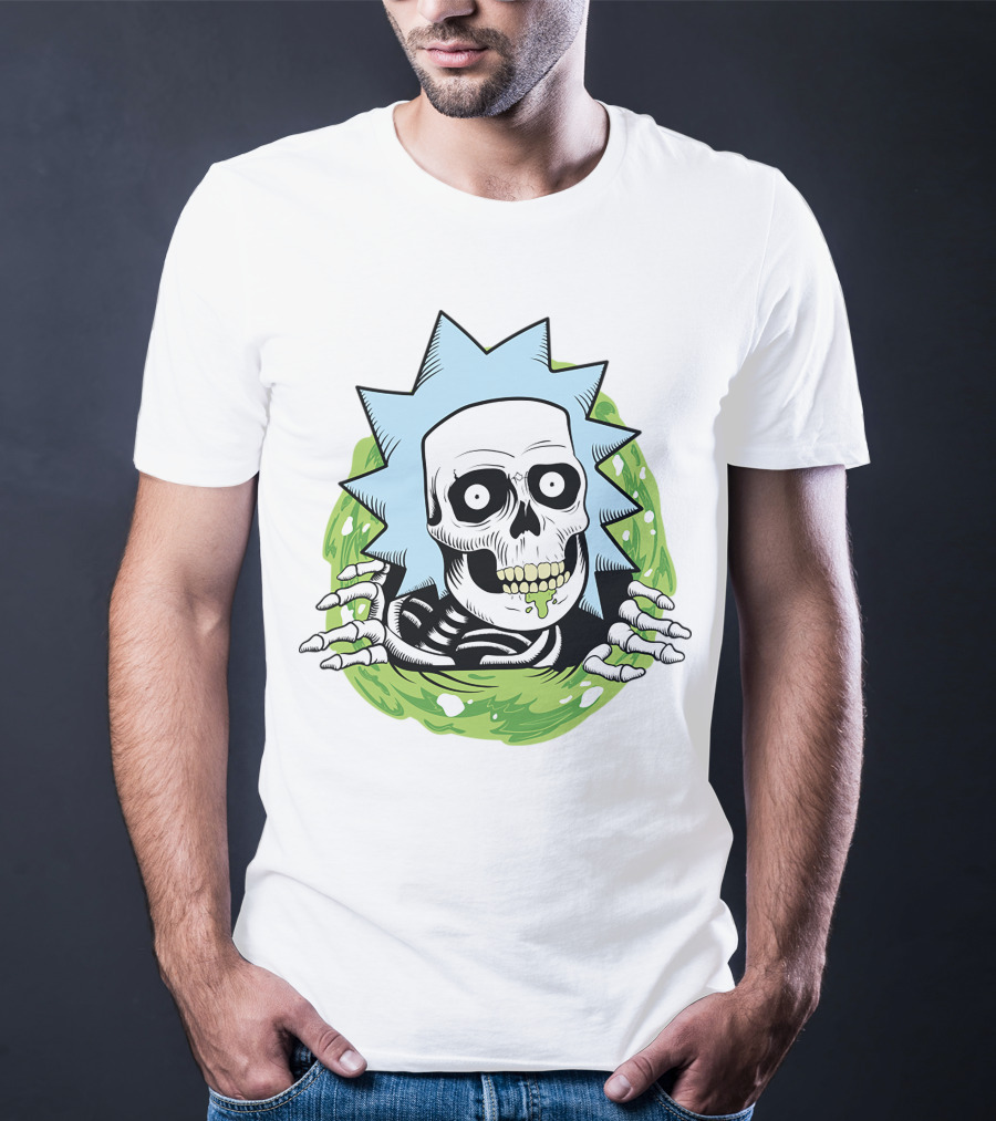 Rick And Morty Skull Portal Rick T-Shirt