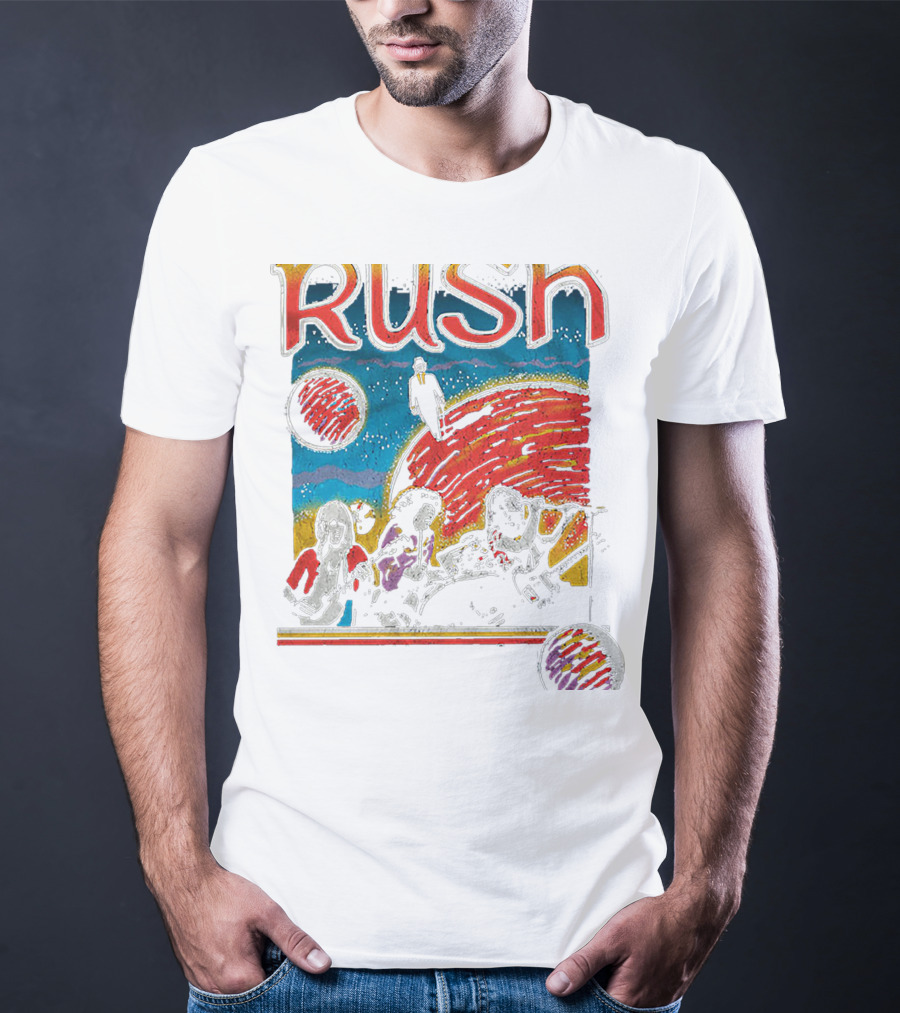 Rush Band Retro Space T-Shirt
