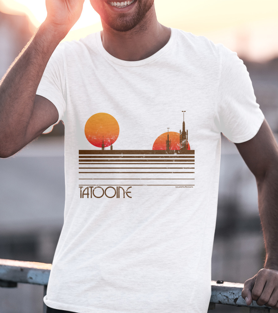 Star Wars Tatooine Sunset Twin Suns T-Shirt