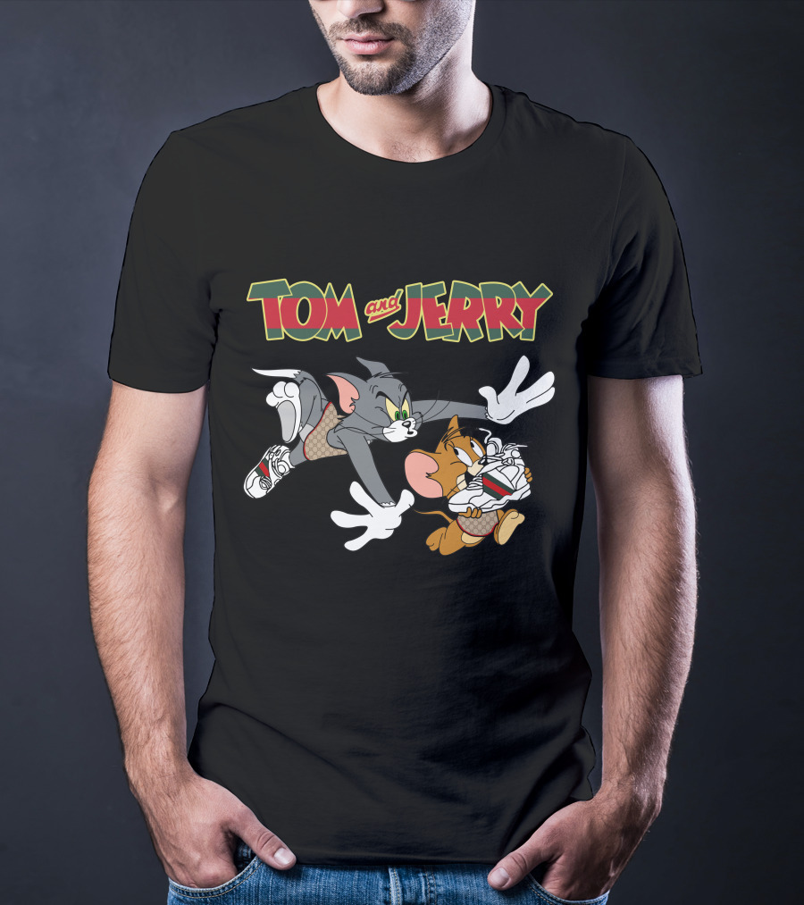 Tom And Jerry Classic Cartoon Chase T-Shirt