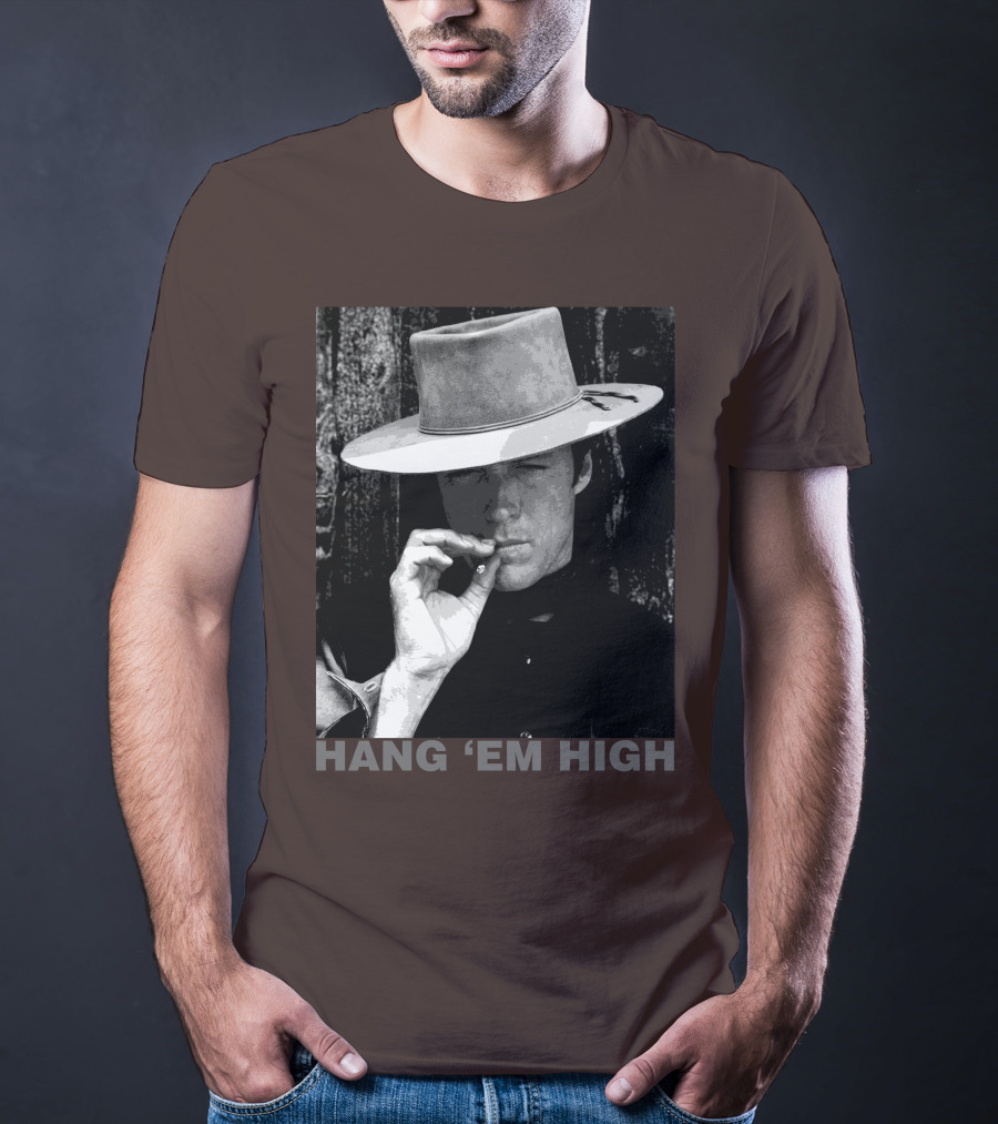Hang 'Em High Western Style Cowboy Smoking T-Shirt