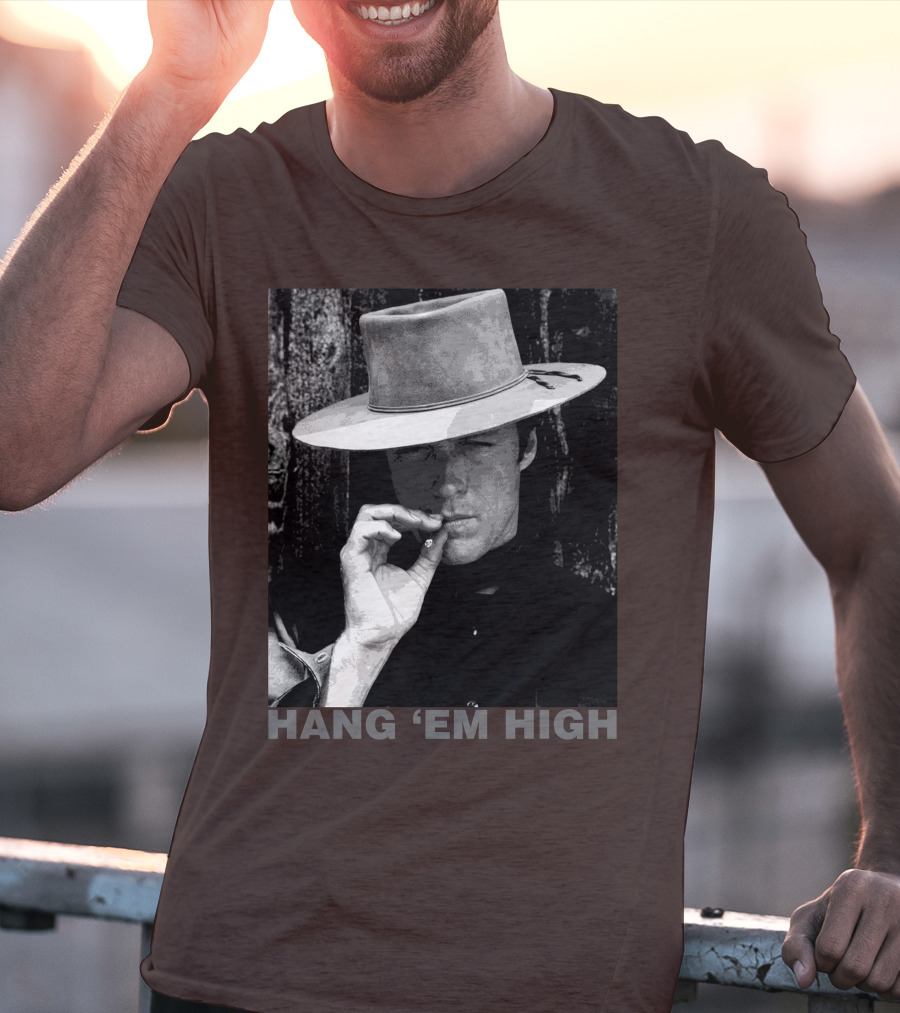 Hang 'Em High Western Style Cowboy Smoking T-Shirt