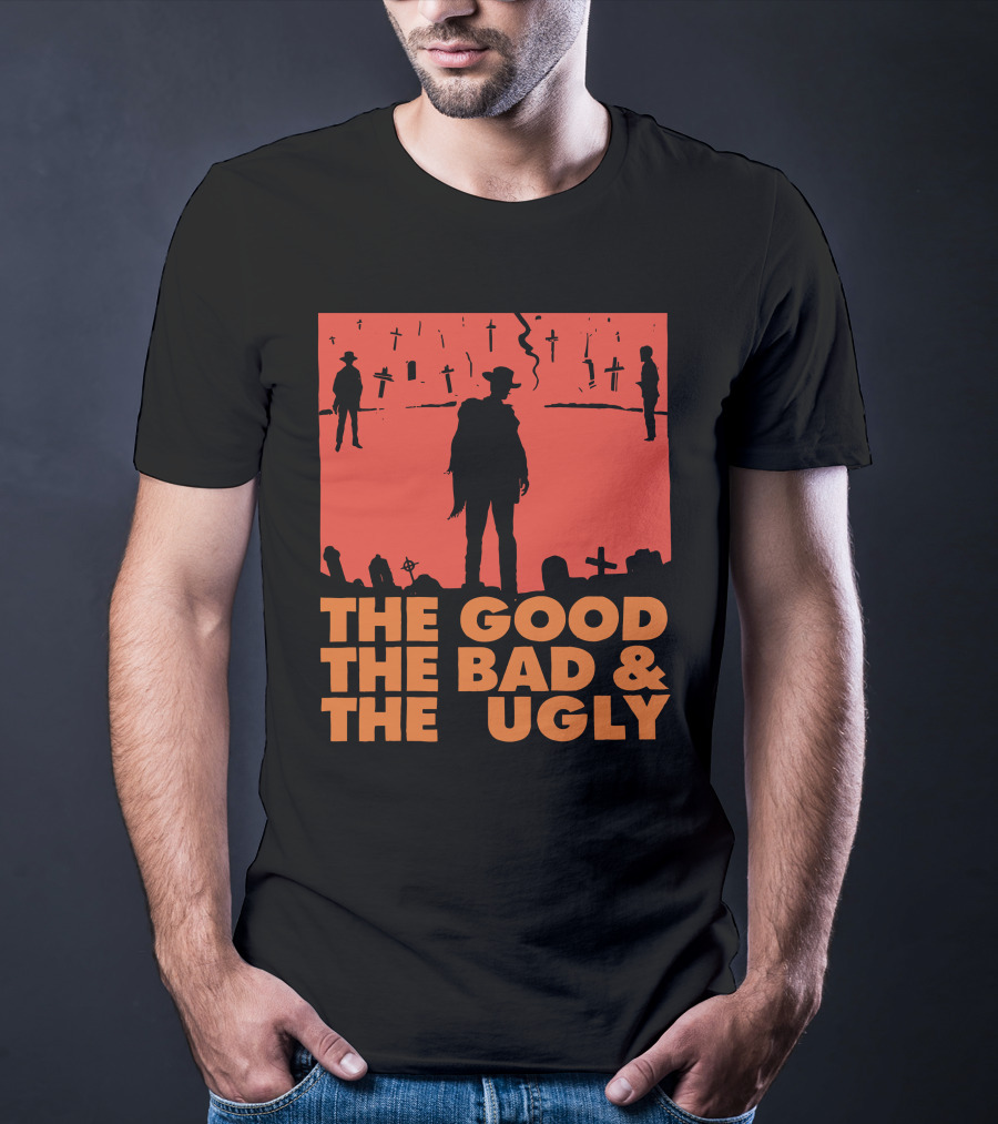 The Good The Bad And The Ugly Western Silhouette Scene T-Shirt
