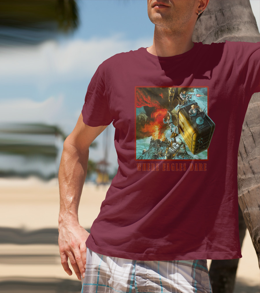 Where Eagles Dare Cable Car Adventure Explosive Action Scene 001 T-Shirt