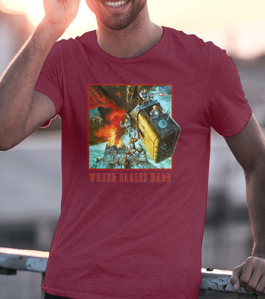 Where Eagles Dare Cable Car Adventure Explosive Action Scene 001 T-Shirt