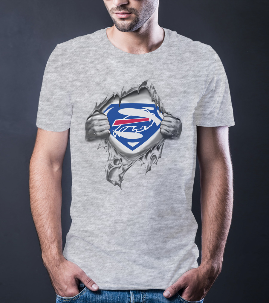 Buffalo Bills Superman Logo Reveal T-Shirt