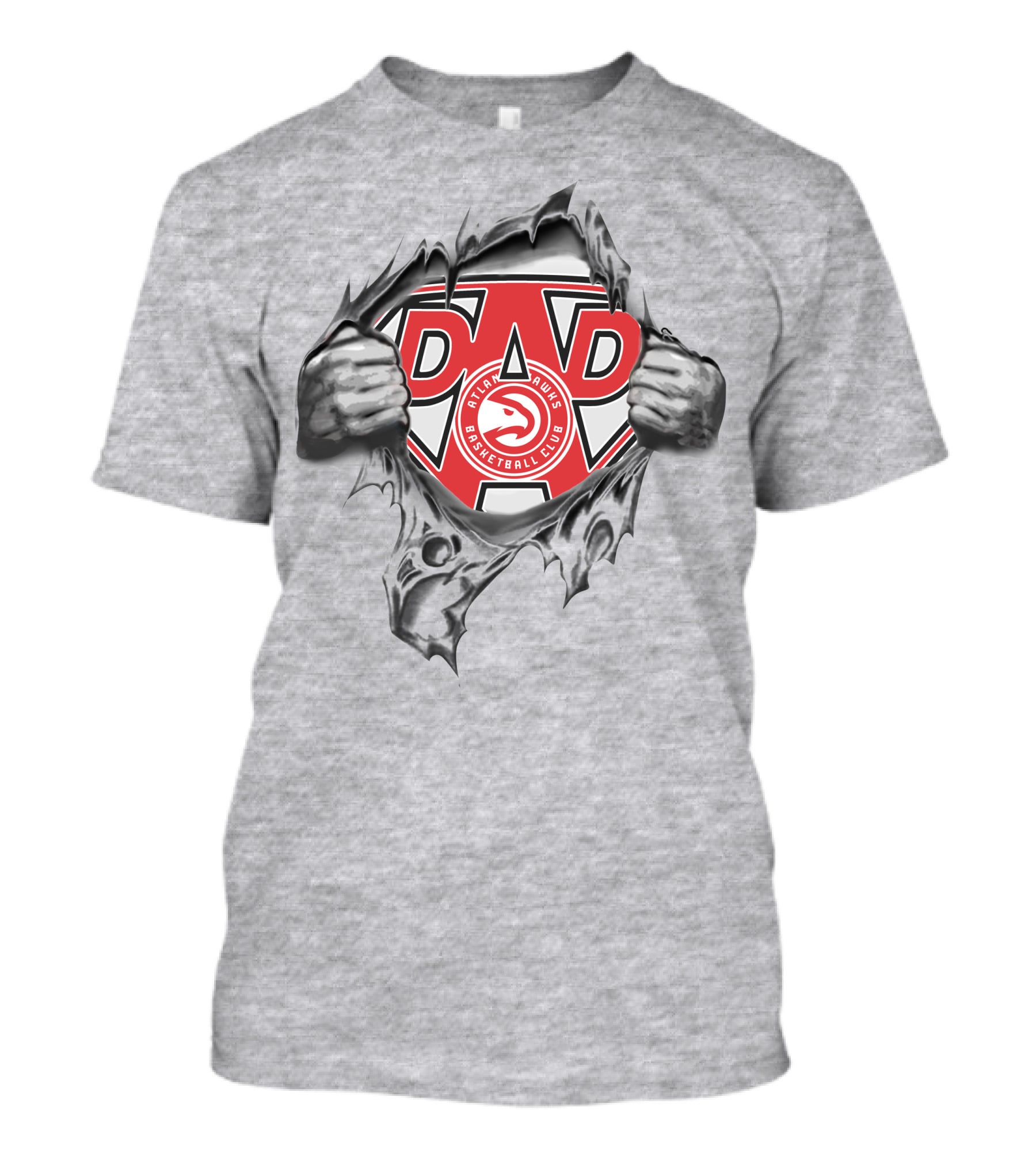 Atlanta Hawks Basketball Club Super Dad T-Shirt