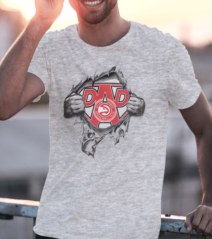 Atlanta Hawks Basketball Club Super Dad T-Shirt