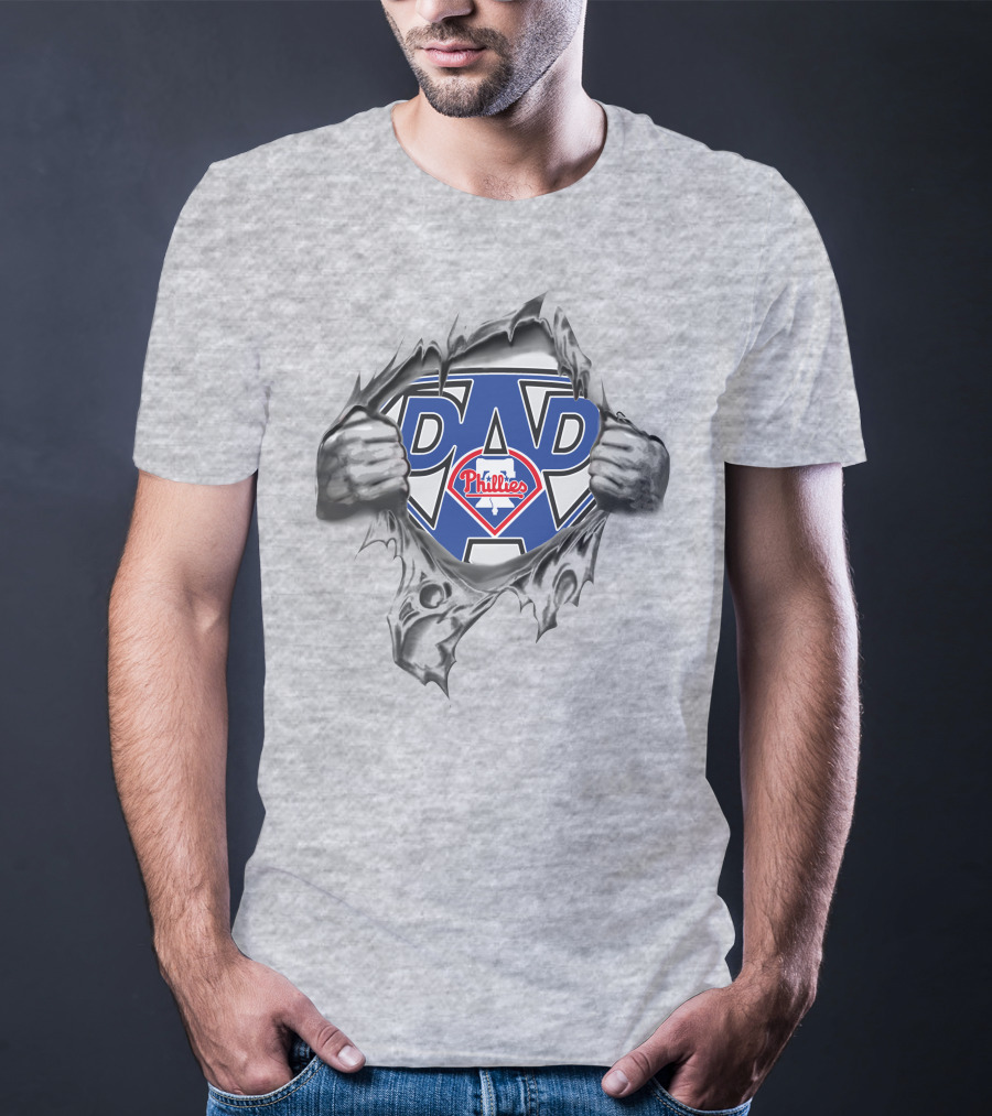 Philadelphia Phillies Super Dad Hero T-Shirt
