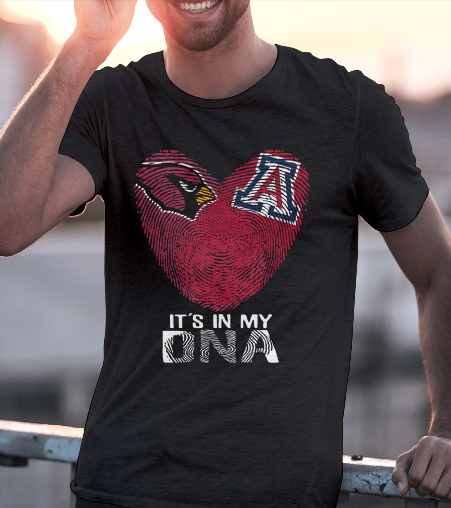 Cardinals Arizona Wildcats Heart It's In My Dna T-Shirt