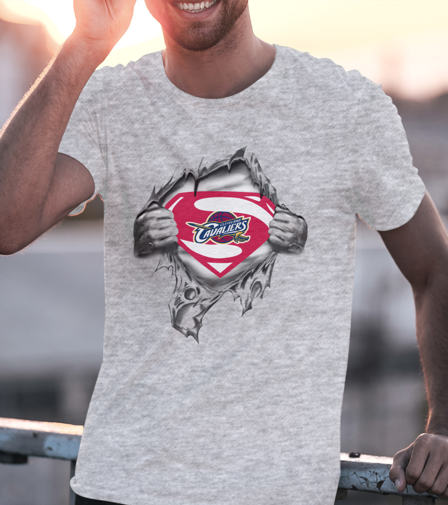 Cleveland Cavaliers Superman Logo Crossover T-Shirt