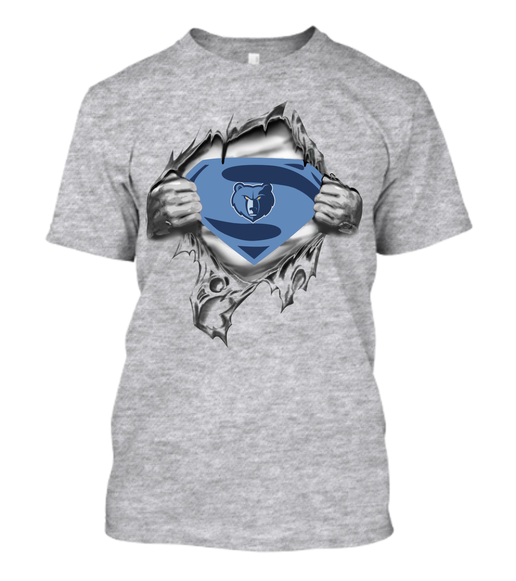 Memphis Grizzlies Super Emblem Power Unleashed T-Shirt