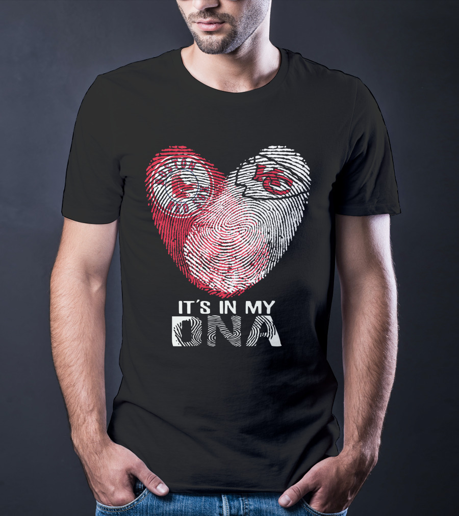 Boston Red Sox Kc Chiefs It's In My Dna T-Shirt