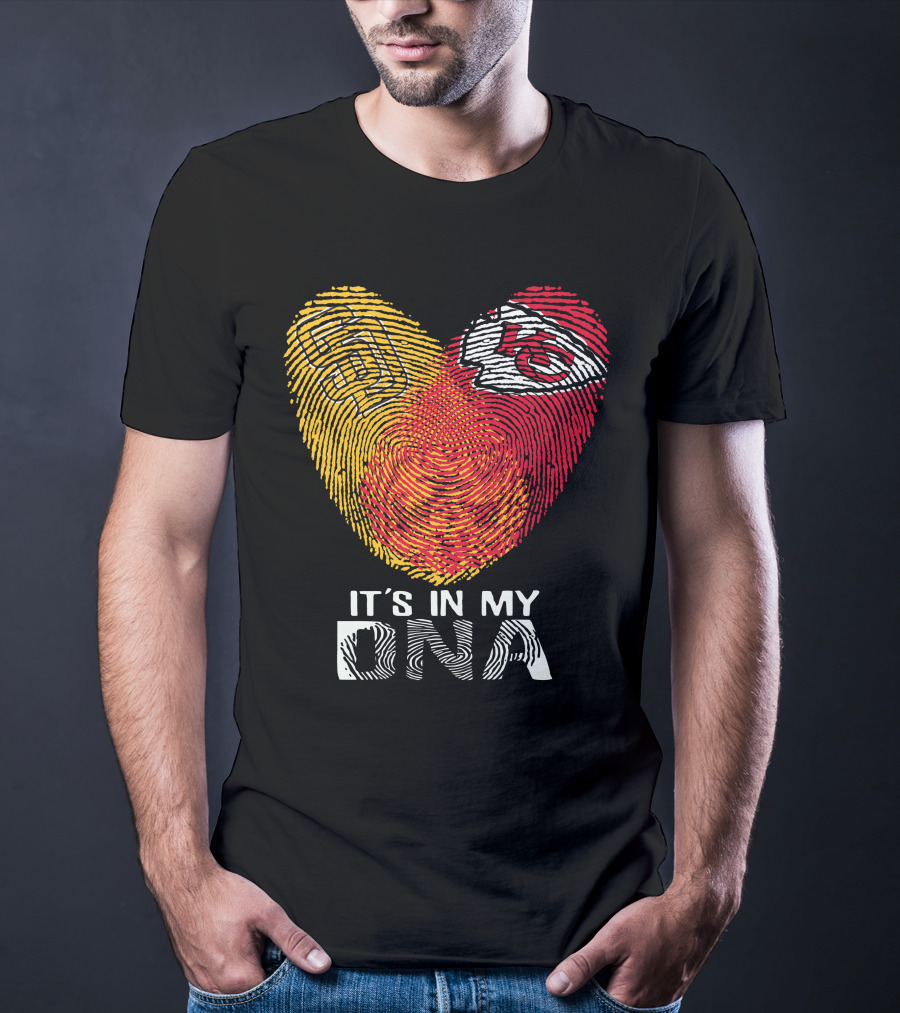 San Diego Padres Kansas City Chiefs It's In My DNA T-Shirt