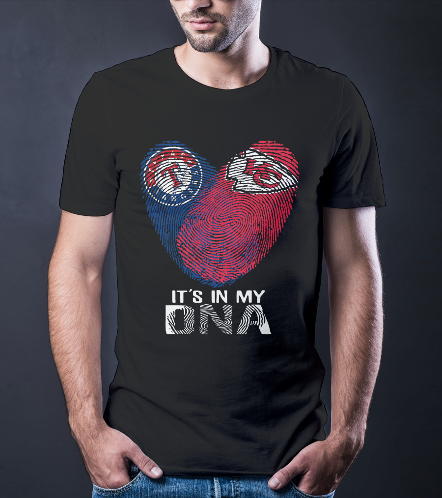 Texas Rangers Kansas City Chiefs It's In My DNA T-Shirt