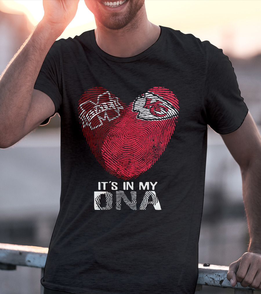 Mississippi State Bulldogs And Kansas City Chiefs It's In My Dna T-Shirt