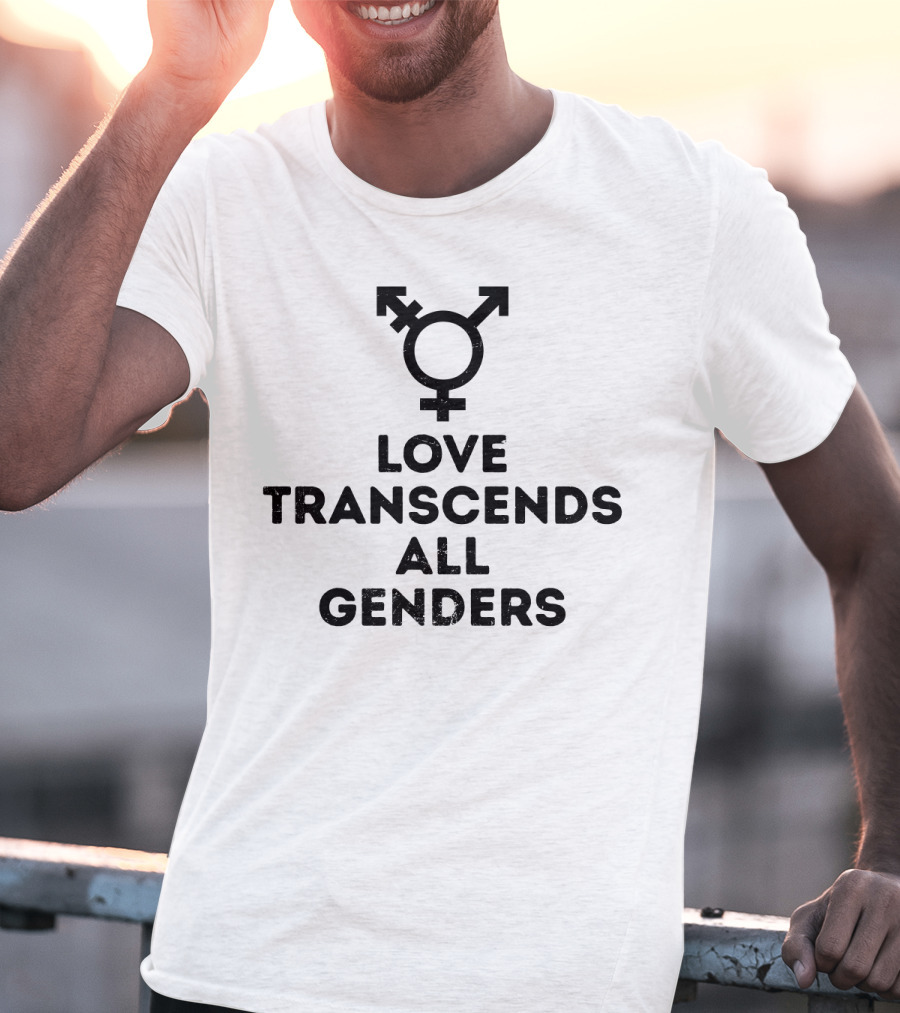 Love Transcends All Genders Transgender Symbol Pride T-Shirt