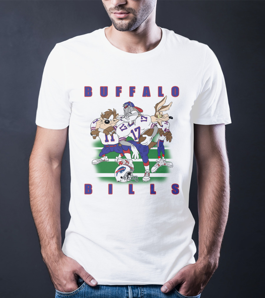 Buffalo Bills Looney Tune Characters Football Team Collaboration T-Shirt