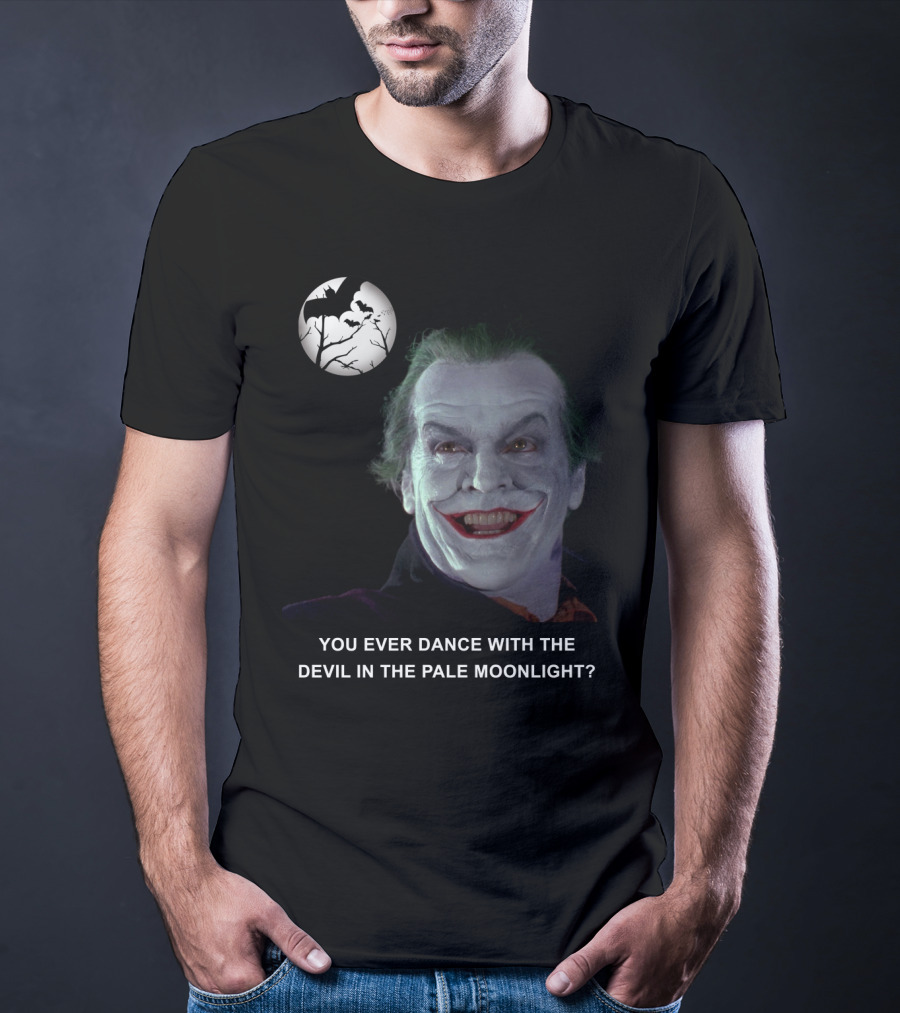 Joker Batman Jack Nicholson Smile Iconic Villain T-Shirt