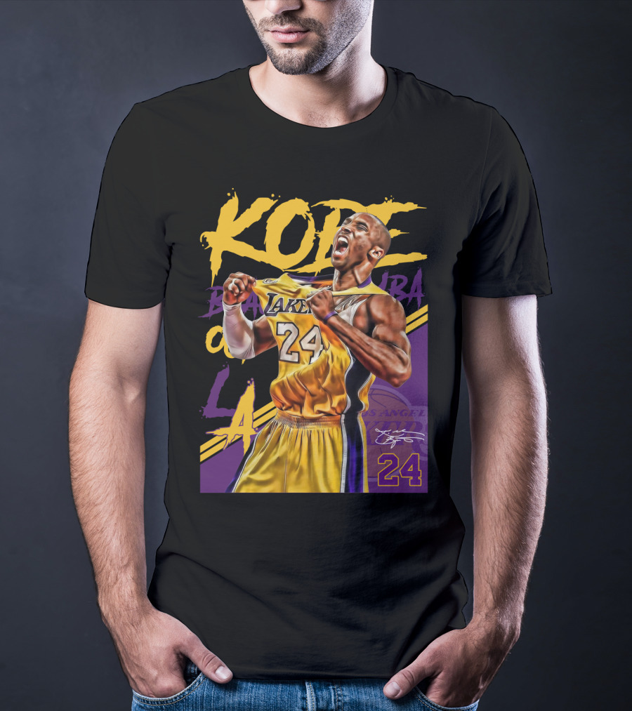 Kobe Bryant Black Mamba Los Angeles Lakers 24 T-Shirt